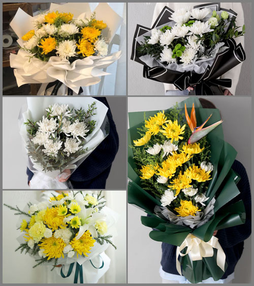 山东烟台蓬莱市登州街道京蓬社区白事花束代送